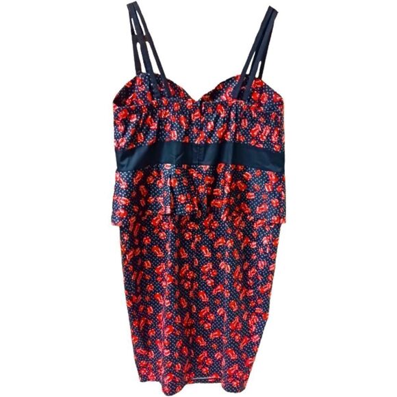 TORRID Retro Chic Dice & Dots Midi Dress. PLUS SIZE 22 - Picture 2 of 15